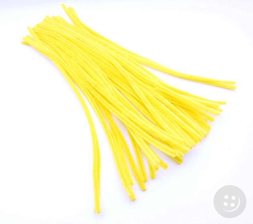 Dekorační drátek chlupatý - žlutá