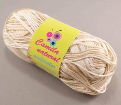 Yarn Camila natural multicolor - cream - color number 9180