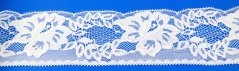 Silonová krajka - bílá - šířka 7 cm