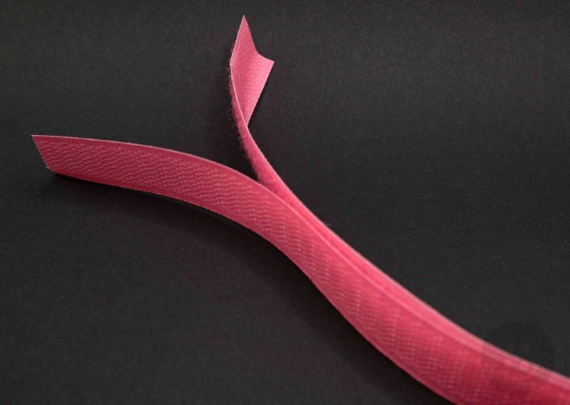 Sew-on Velcro - medium pink - width 2 cm
