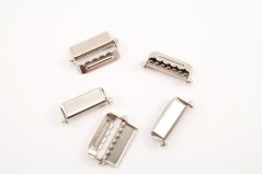 Metal shortener - silver - pulling hole width 2 cm