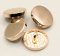 Metal button - gold - diameter 2 cm