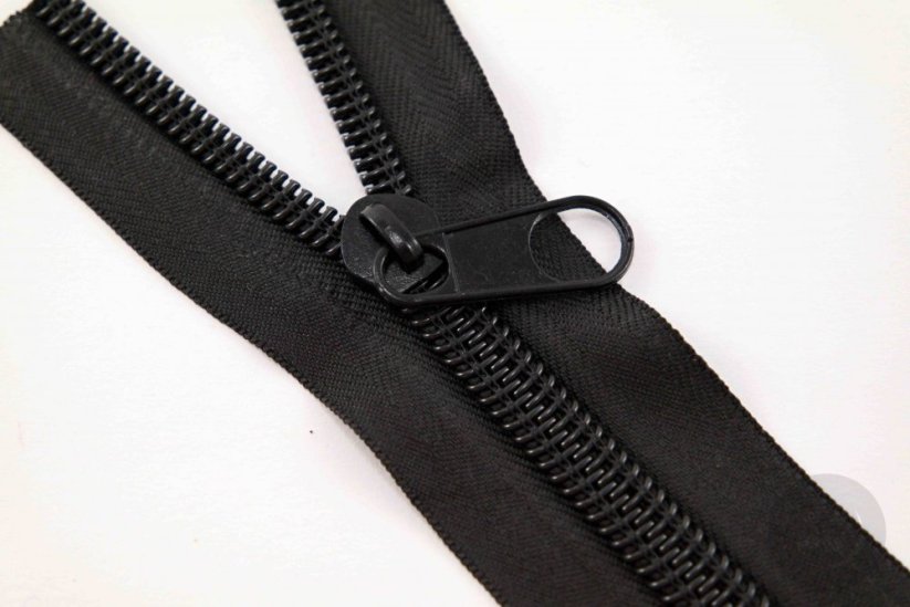 Plastic nylon zipper slider - black - size 10