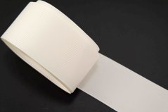 Grosgrain ribbon - creamy - width 4 cm