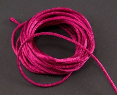 Satinschnur -hell burgund - Durchmesser 0,2 cm