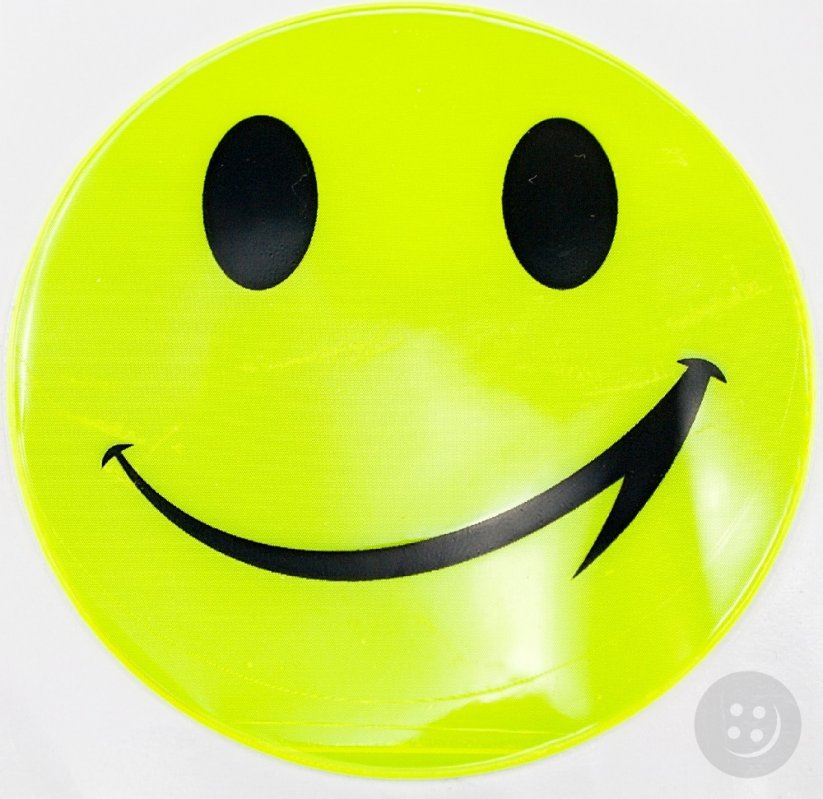reflective sticker - smiley