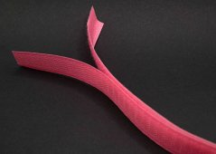 Našívací suchý zips - stredne ružová - šírka 2 cm