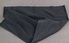 Elastic  iron-on patch - size 15 cm x 20 cm - black