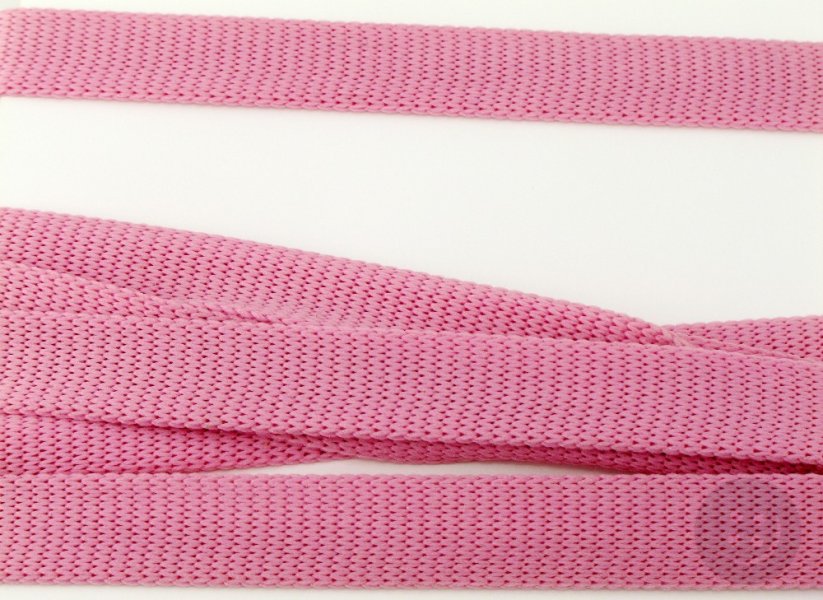 Hollow braid - medium antique pink - width 1 cm