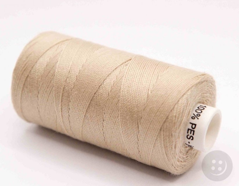 Polyesterové riflové nite v návine 200 m - béžová