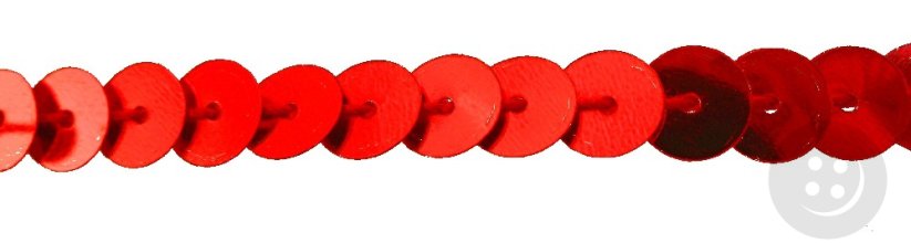 Flitry v metráži - tmavě červená - šíře 0,5 cm
