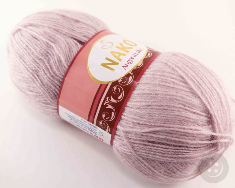 Angora luks yarn - soft old purple - 318