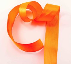 Neon orange satin ribbon No. 3075