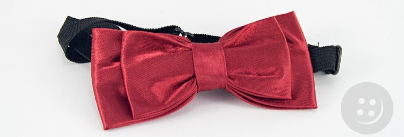 Men's bow tie - folded, red