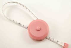 Schneidermeter - Rollmaßband - rosa - Länge 150 cm