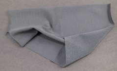 Elastic  iron-on patch - size 15 cm x 20 cm - dark grey