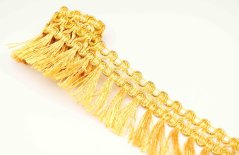 Strapce s hornými oblúčikmi - žlto zlatá - šírka 4,5 cm