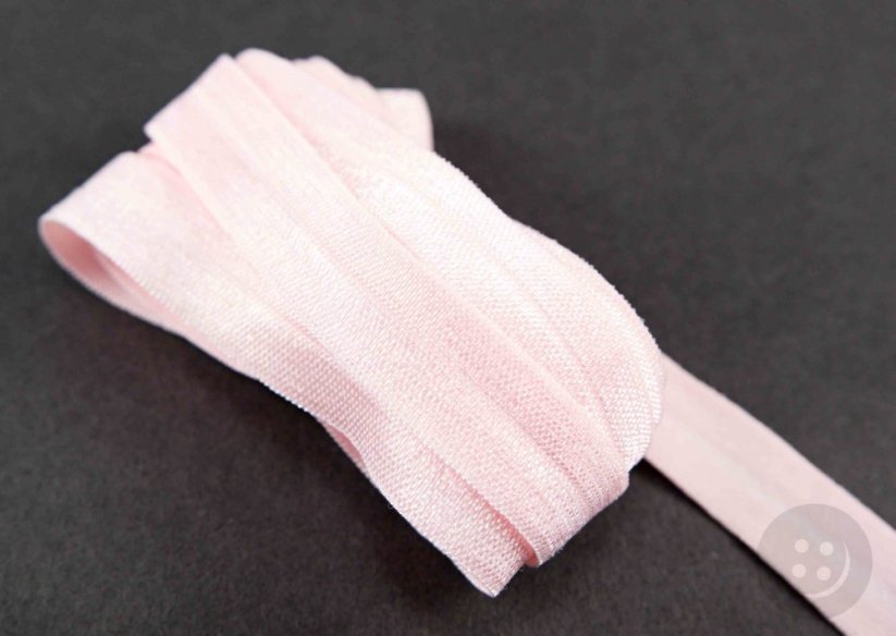 Edging elastic band - light pink - width 1.5 cm