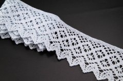 Cotton lace trim - Light blue - width 5 cm