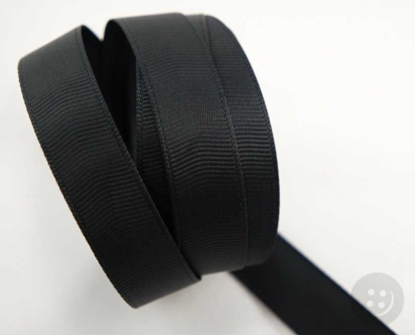 Ripsband - Schwarz - Breite 0,9 cm