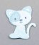 Nažehlovací záplata - kočička - více barevných variant -  rozměr 5 cm x 3,5 cm