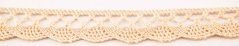 Cotton lace trim - beige - width 1,4 cm