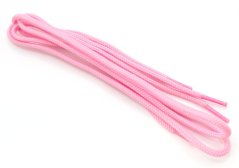 Šnúrky do topánok guľaté - bavlnené - tenké - ružové - dĺžka 45 cm