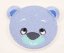 Nažehlovací záplata - Medvídek - hnědá, tyrkysová, růžová, světle modrá - rozměr 6 cm x 7 cm