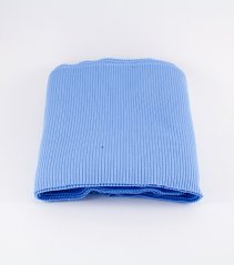 Polyester Bündchen - hellblau