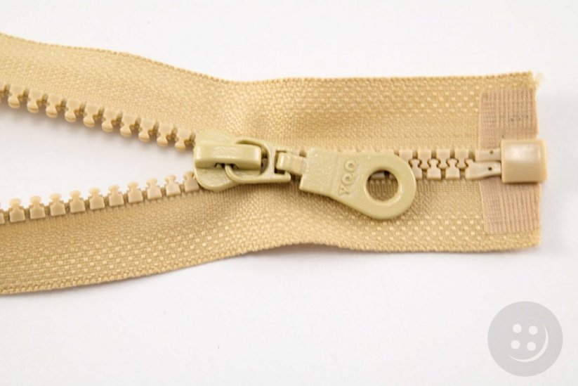 Dělitelný kostěný zip - délka (30 - 95 cm) - různé barvy