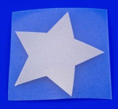 Nažehľovacia  záplata - hviezdička - rozmer 2,5 cm x 2,5cm