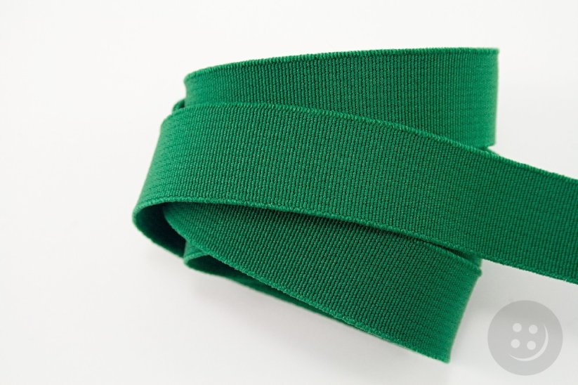 Barevná pruženka - zelená - šířka 2 cm