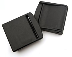 Plastová aretační spona černá – průvlek 5 cm