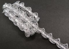 Leon braid - silver - width 2 cm