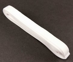 Luxuriöses Satin-Ripsband - Breite 1 cm - Weiß