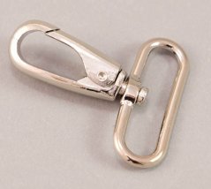 Swivel hook - silver - pulling hole width 4 cm