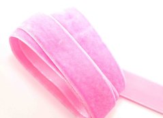Velvet ribbon - pink - width 2 cm