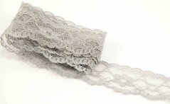Silikon-Spitze - grau- Breite 2 cm