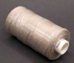 Polyester-Jeansfäden in einer Spule von 200 m - dunkelbeige