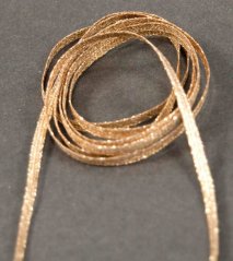 Lurexová šnúrka zlatá - širka 0,45 cm