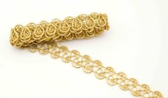 Leonsche Borte - gold - Breite 1,4 cm
