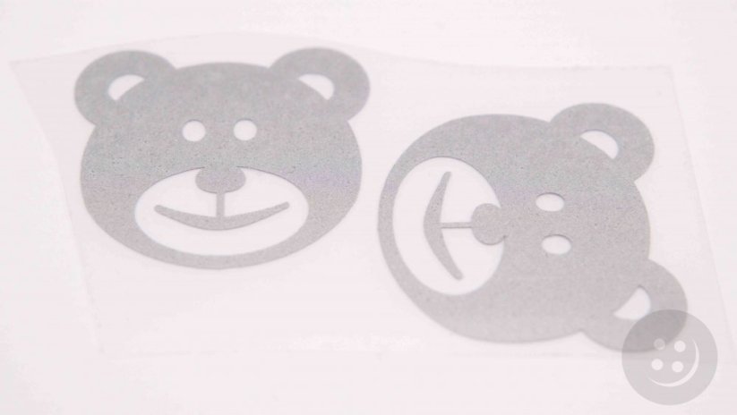 Iron-on patch - teddy bear - dimensions 2,5 cm x 2,5 cm