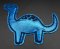 Brontosaurus royal blue