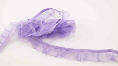 Elastische Rüsche – Lavendel – Breite 1,8 cm