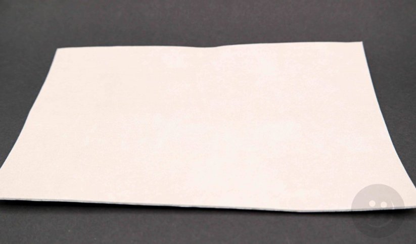 Selbstklebender Lederpatch - Weiß Kaffee - Größe 16 cm x 10 cm