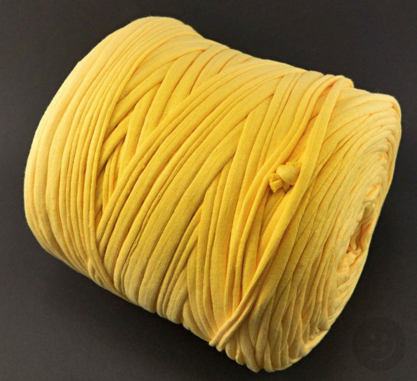 Cotton Spaghetti yarn - sunshine yellow