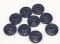Buttonhole button - dark blue - diameter 1.5 cm