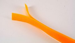 Našívacie suchý zips - žltá - šírka 2 cm