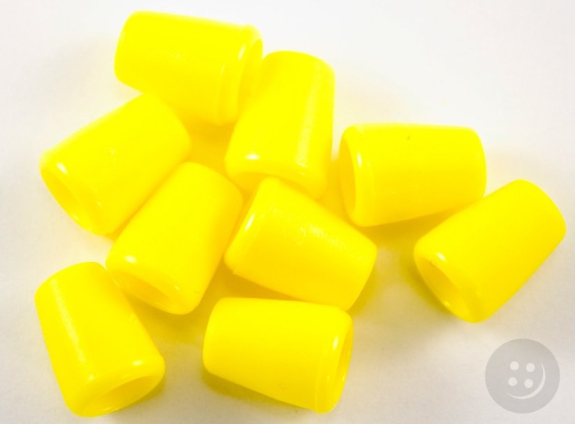 Plastik Stopper - gelb - Kordelzug 0,5 cm