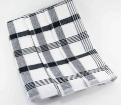 Geschirrtuch-Set 3-teilig - Würfel - schwarz weiss - Größe 50 cm x 70 cm